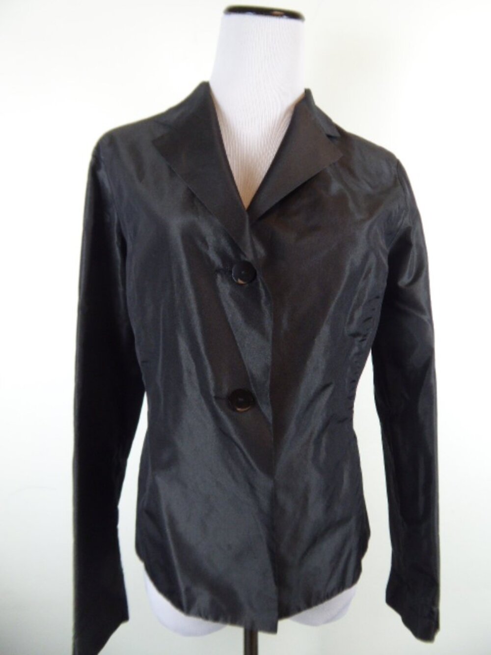 PETER COHEN 100% SILK BLACK DRESS JACKET blazer S